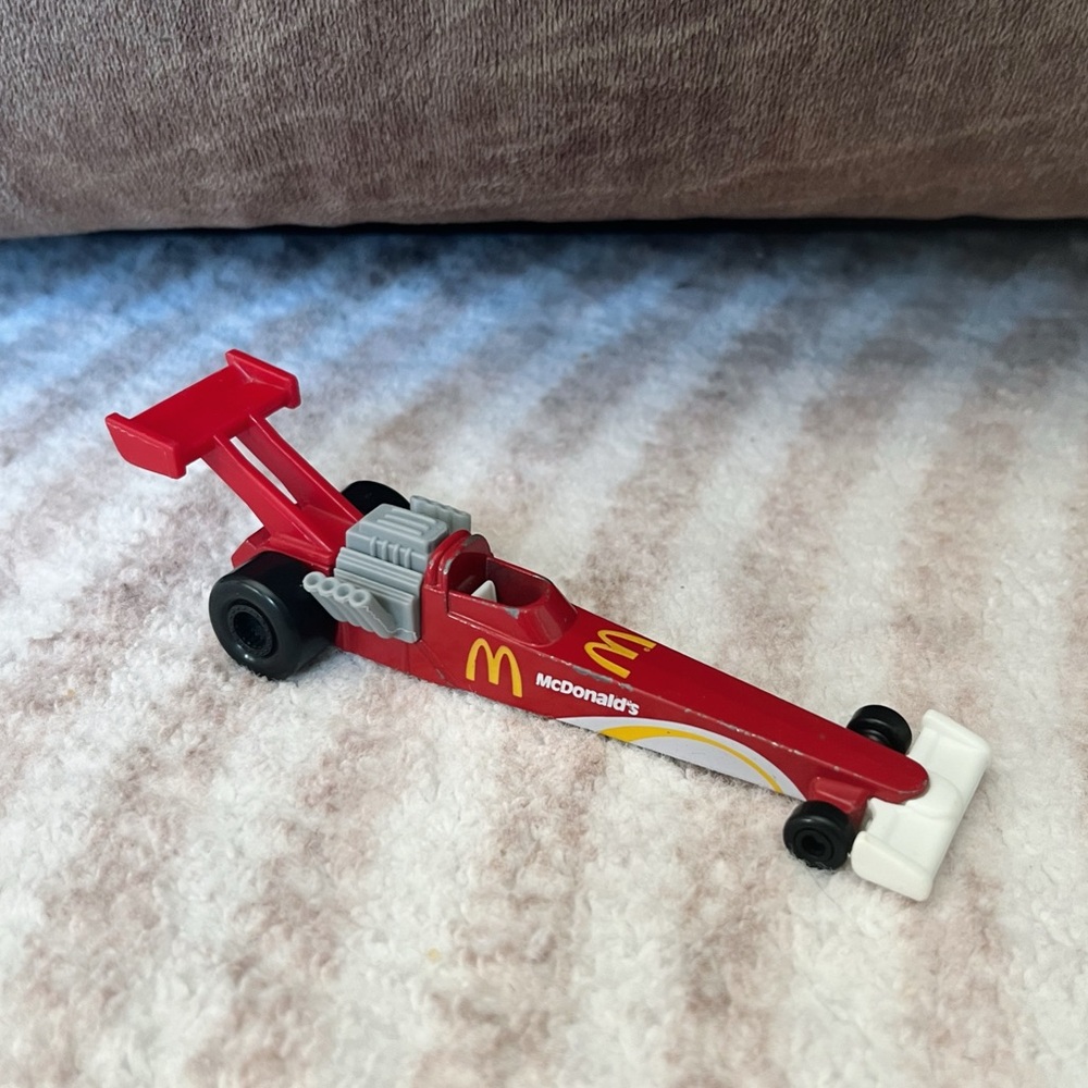 ✨2 for 10$✨ McDonald's Red Dragster Metal Car - Kids Toys